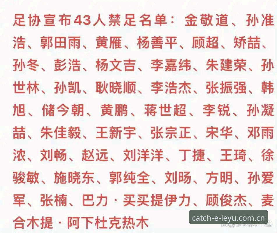乐鱼官网入口 足协第三批禁足风暴全面评测:从乐鱼官网入口看中国足球反腐的深水区